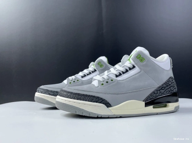 136064-006 Air Jordan Retro 3 Chlorophyll 0809
